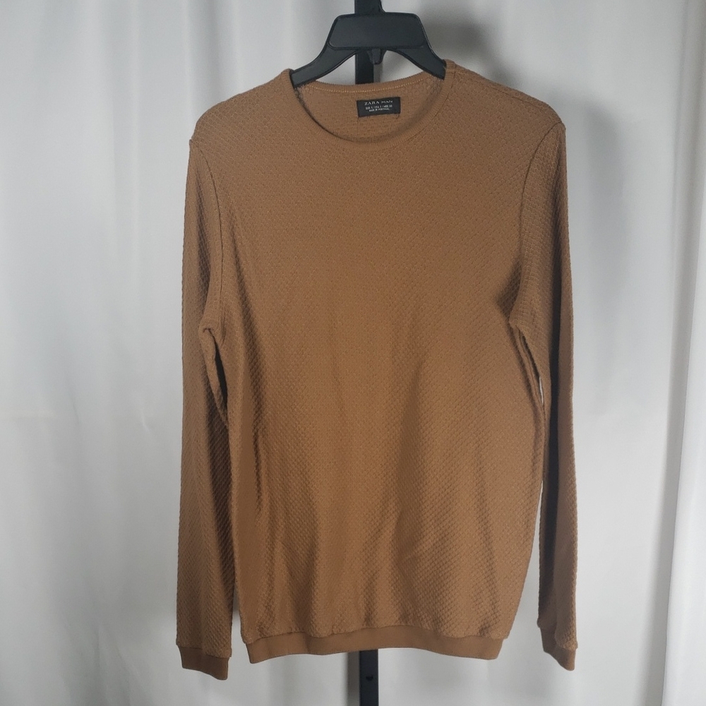 Zara Man Brown‎ Knit Thin Sweater – SZ S